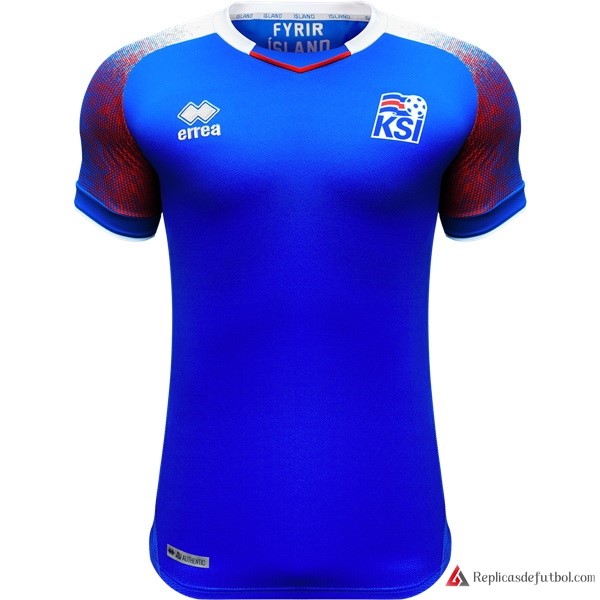 Camiseta Seleccion Islandia Primera equipación 2018 Azul